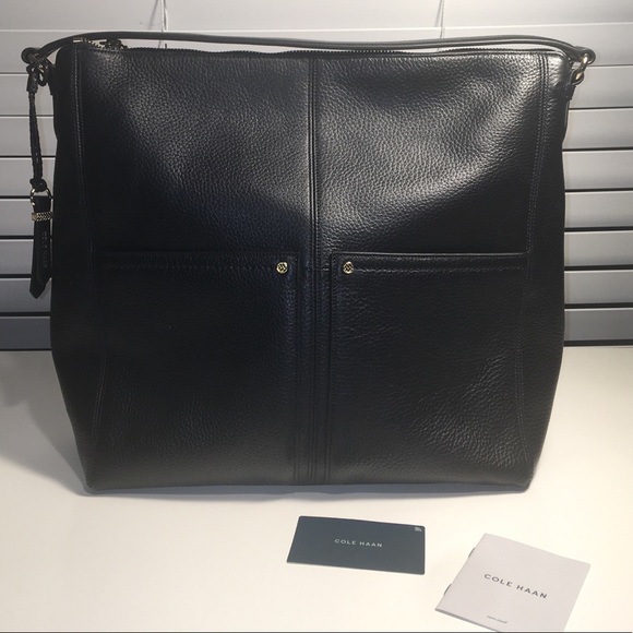 Cole Haan Black Leather Hobo - Picture 3 of 8